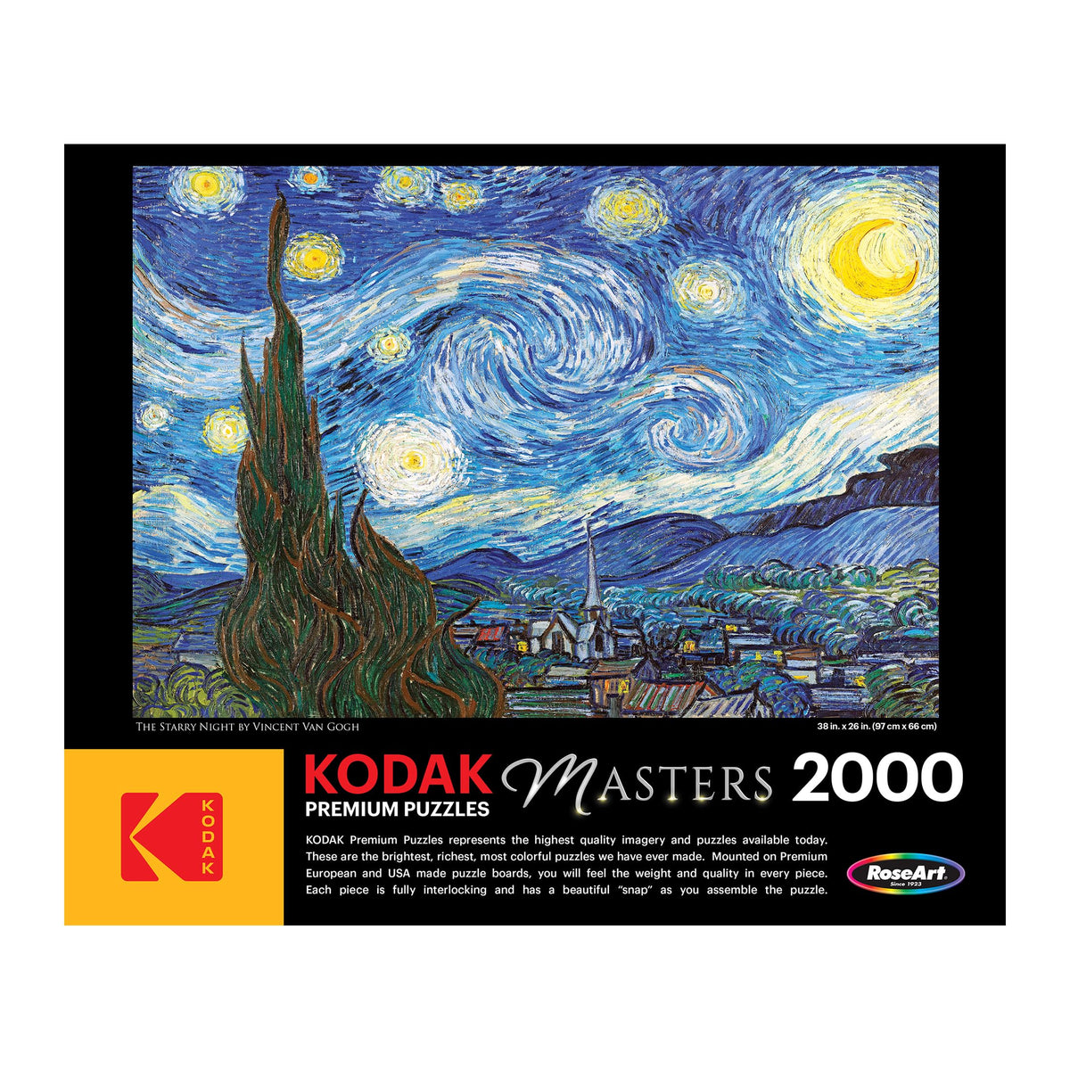RoseArt Kodak Premium Masters Mona Lisa 2000 Piece Jigsaw Puzzle