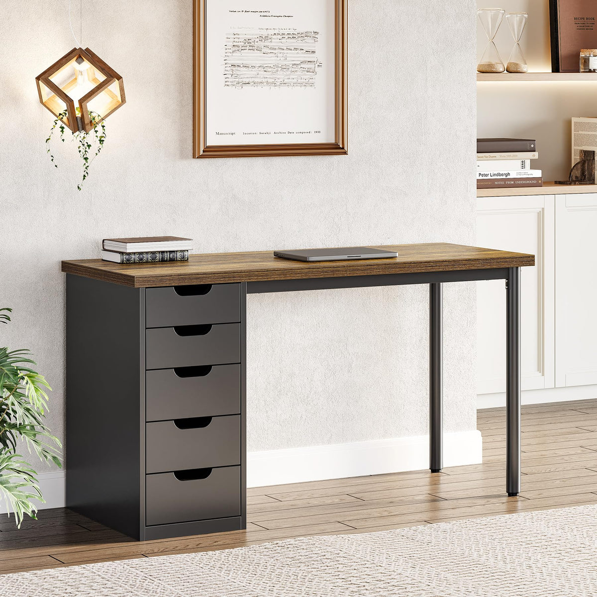LITTLE TREE 47-Inch Five-Drawer Student Desk
