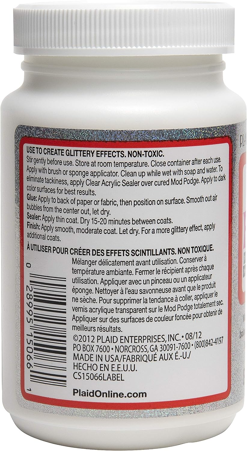 Mod Podge Extreme Glitter Decoupage Glue, Sealer & Finish – 8 oz