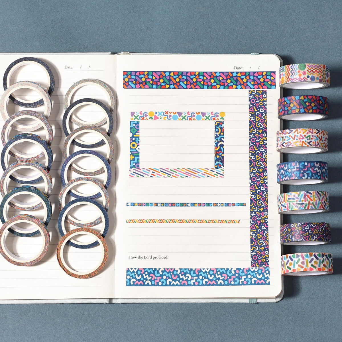 Mr. Pen- Washi Tape Set, 21 Rolls, Assorted Sizes, Floral