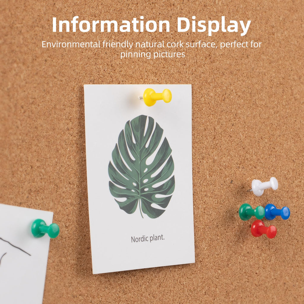 Board2by Foldable Cork Bulletin Board, 48 × 36 Inches (K–12)
