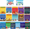 Funrous 18 Pcs Winter Holidays Bulletin Board Posters Set for Classroom