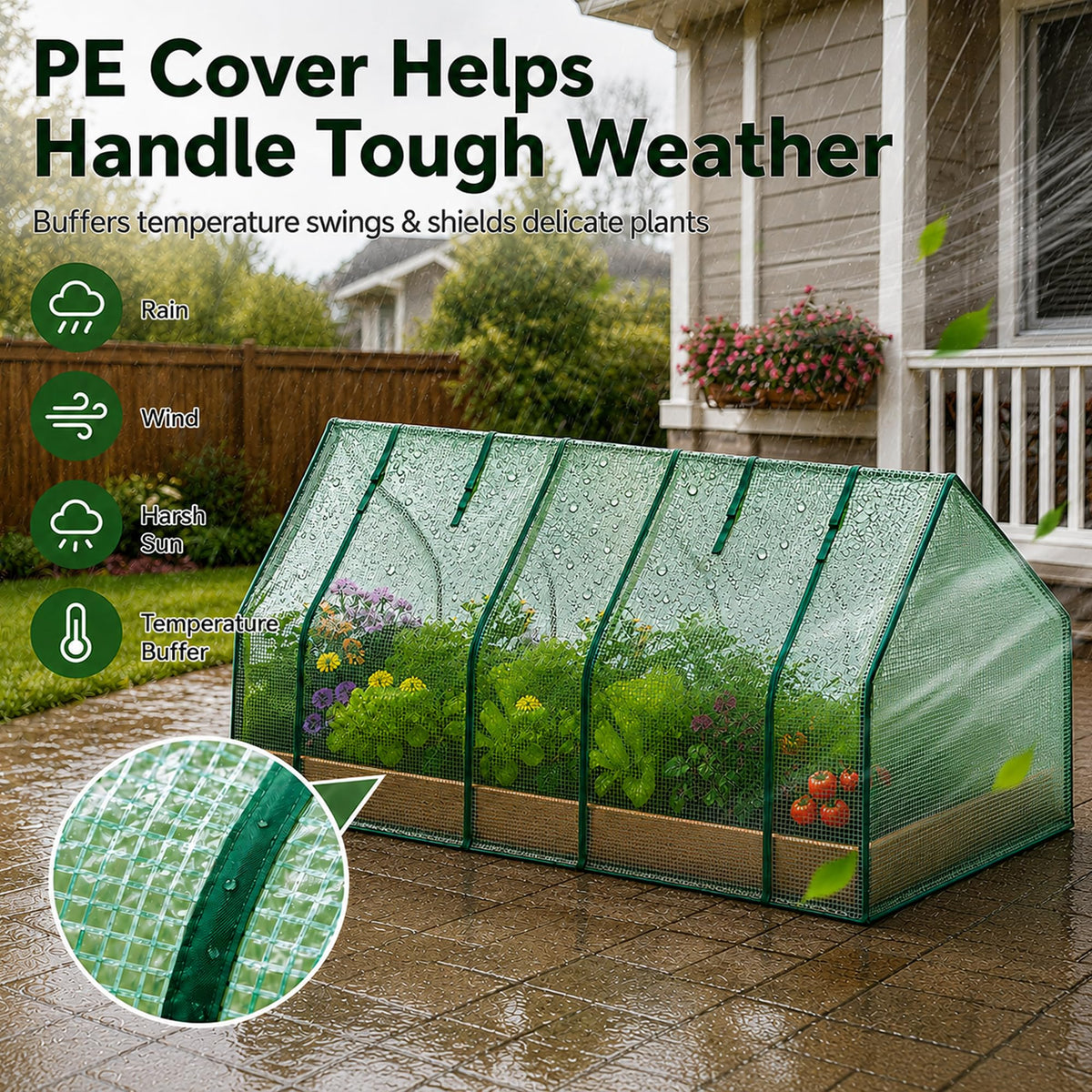 ScienGarden Portable Tunnel Greenhouse (Medium & Large)