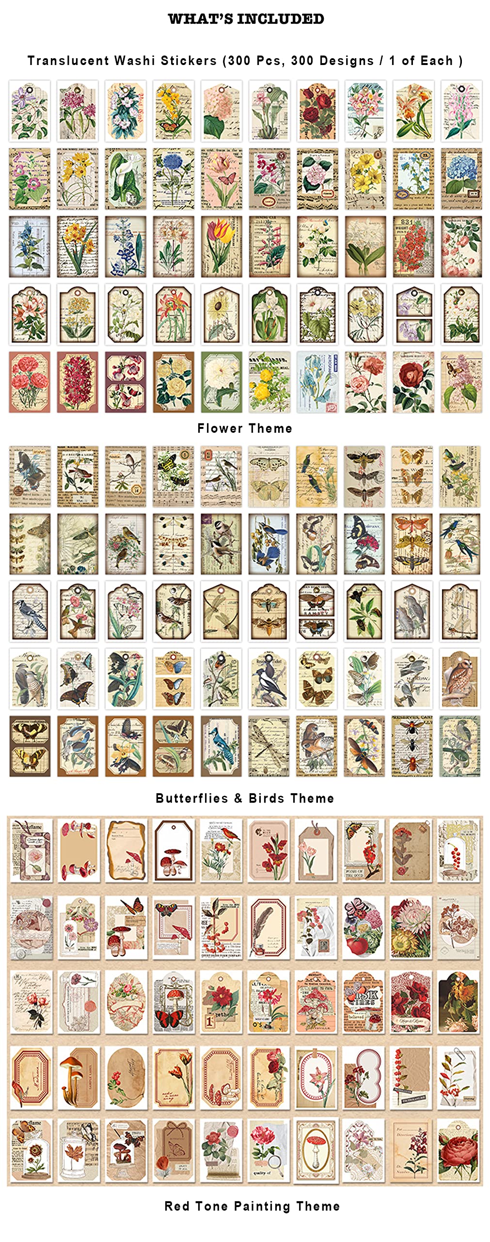 PRSTINCOL 2346PCS Quote Stickers,48 Sheets Scrapbook Supplies Kit Word Stickers for Journaling, Card Making, Vision Board Supplies for Adults Crafting