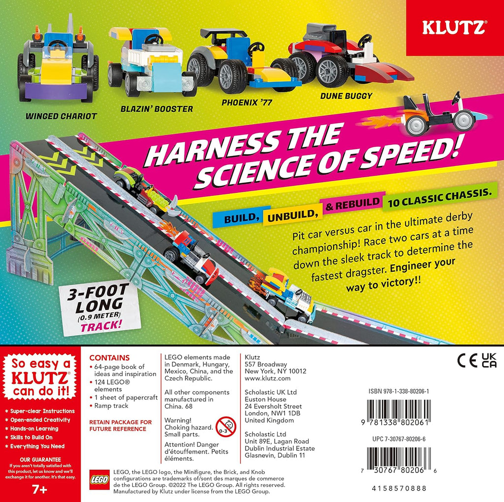 Klutz: LEGO Race Cars STEM Activity Kit (Ages 8+)