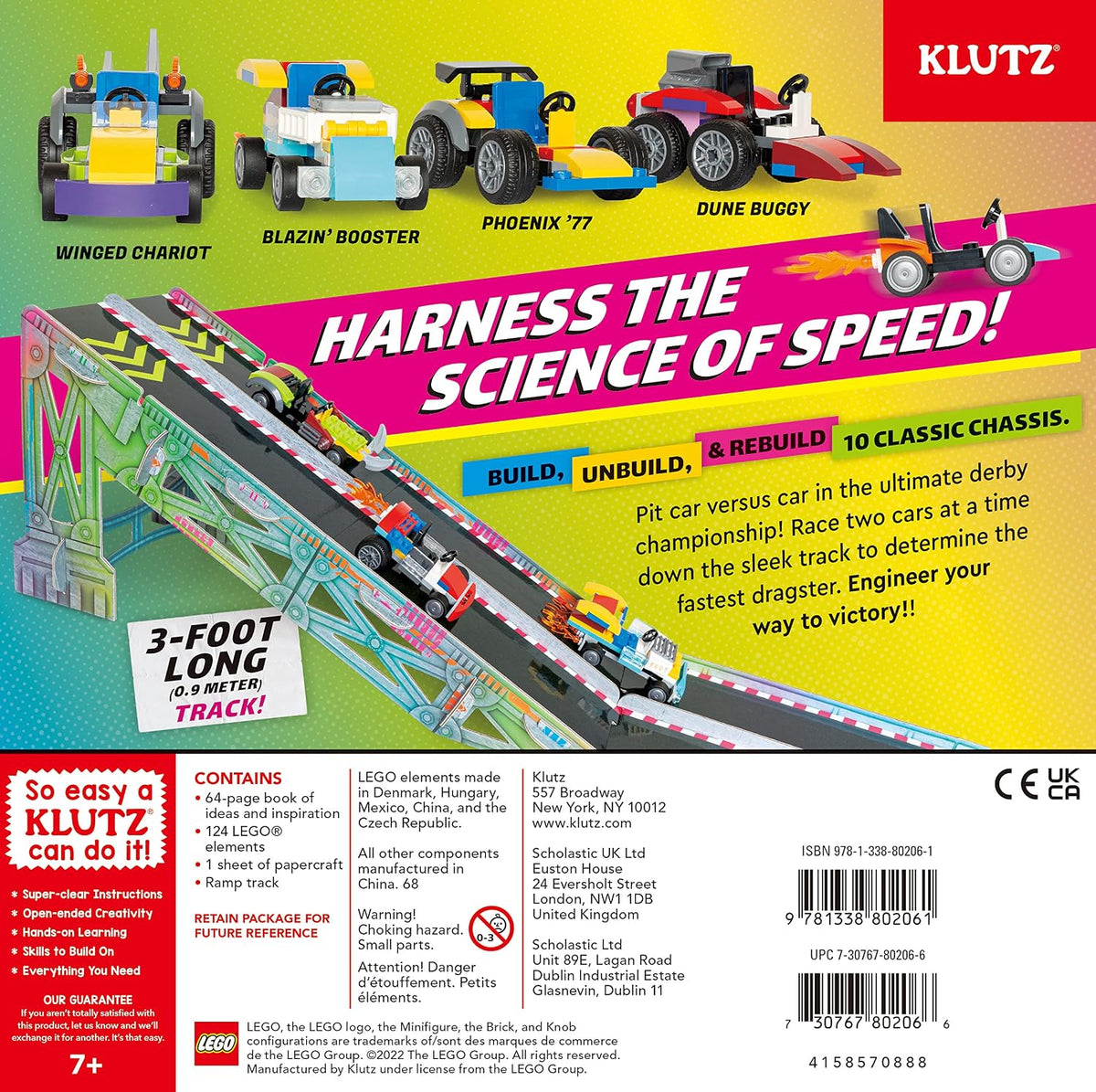 Klutz: LEGO Race Cars STEM Activity Kit (Ages 8+)