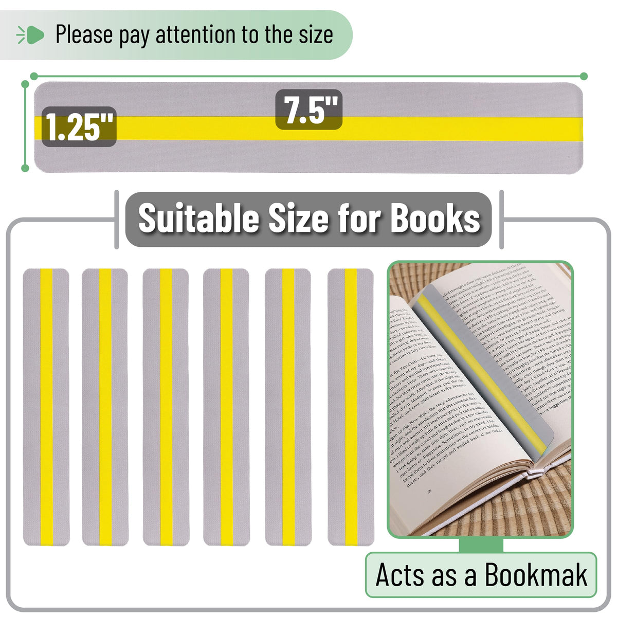 Mr. Pen- Guided Reading Strips, 18 Pack, Colorful, Bookmarks for Kids