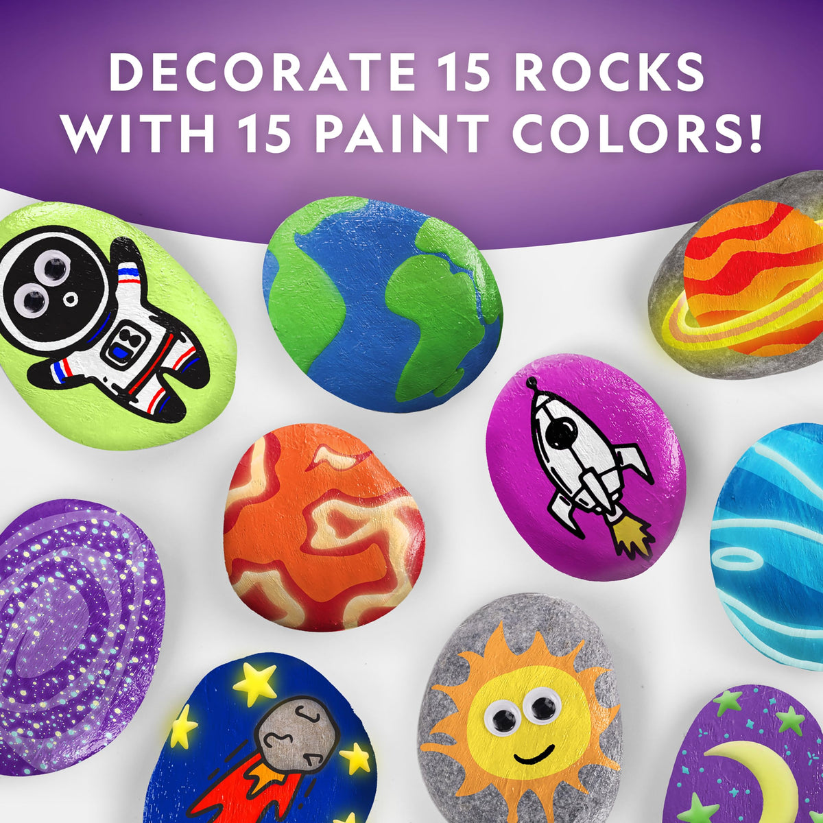 National Geographic Rock Painting Arts and Crafts Activity Kit for Kids