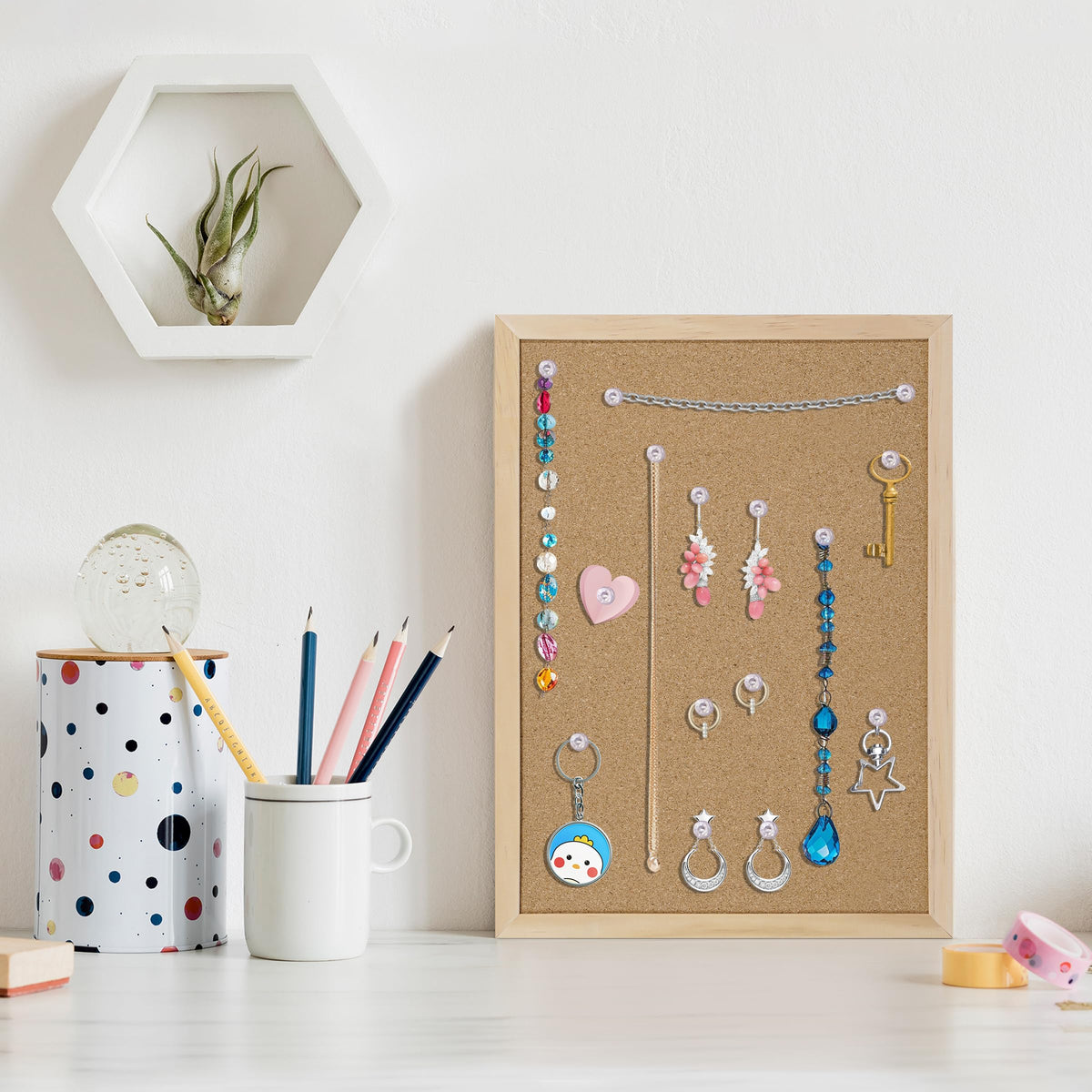 DAHAPYBOO Framed Cork Bulletin Board