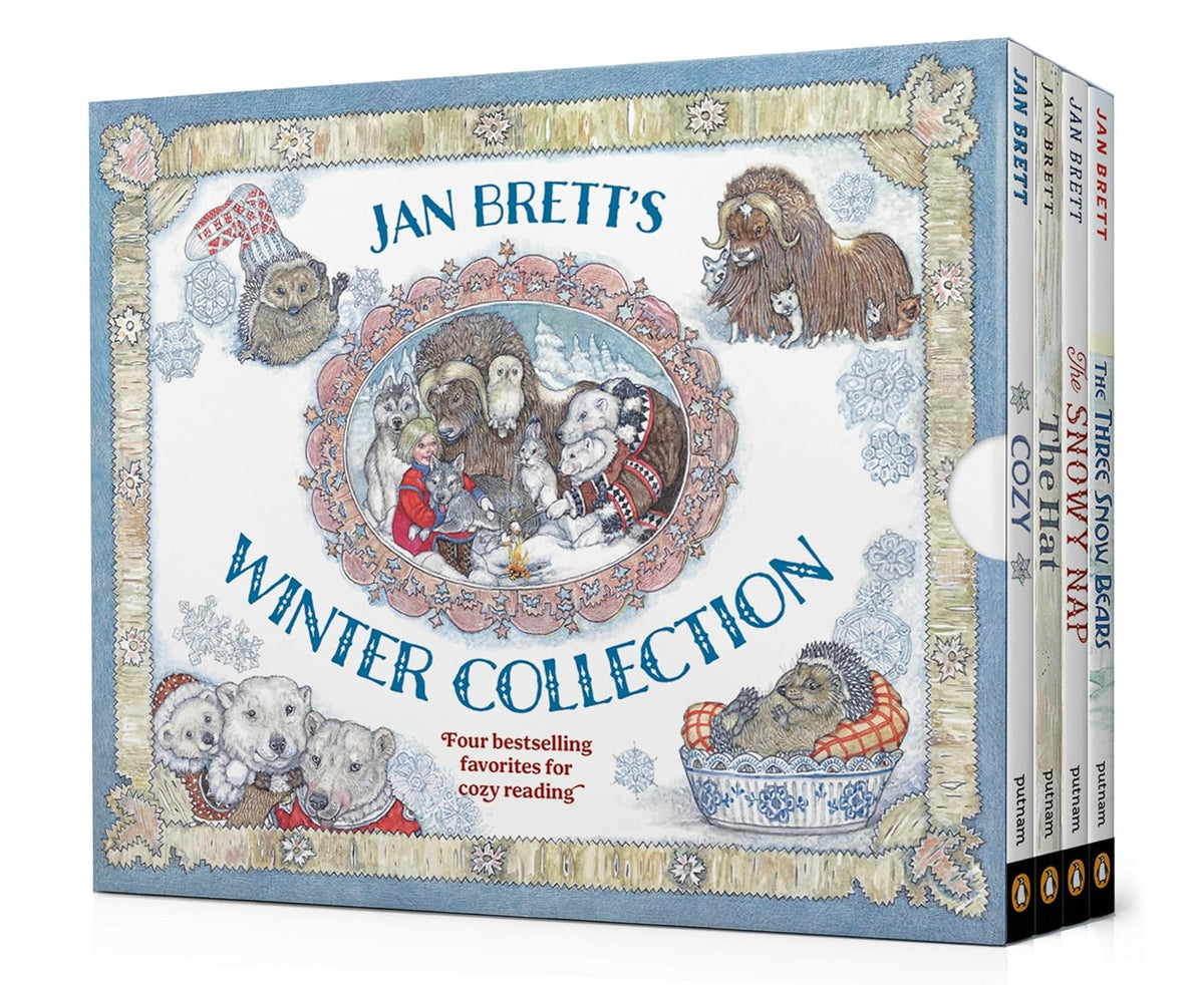 Jan Brett's Winter Collection 4-Book Box Set: The Hat plus 3 other Snowy Classics
