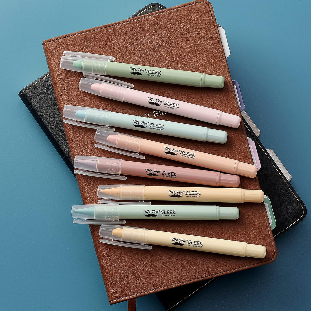 Mr. Pen- No Bleed Gel Highlighters, Assorted Colors, 16 Pack