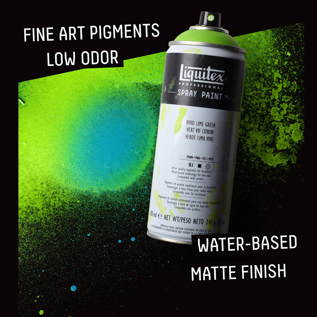 Liquitex Professional Acrylic Spray Paint – 12oz (400mL) | Matte, Low-Odor, ASTM D4236 Safe