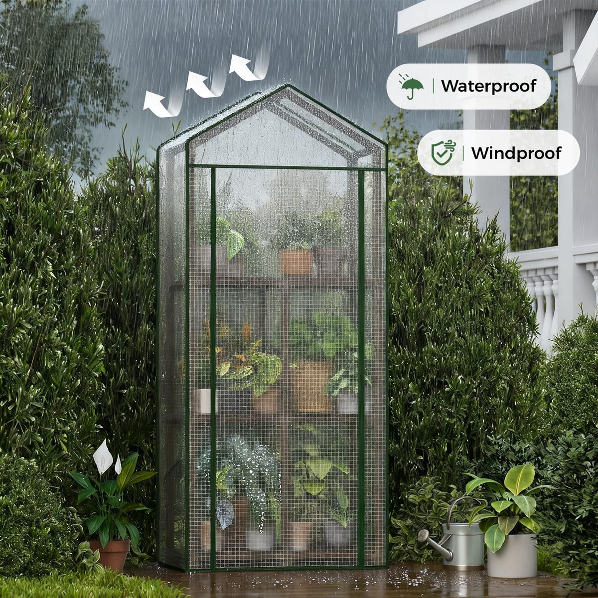 Bamworld 2- and 3-Tier Mini Greenhouse with Optional Grow Light