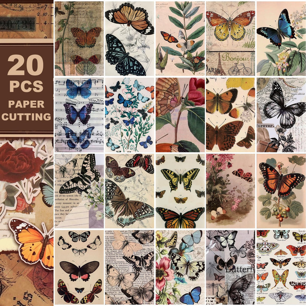 Scrapbook Stickers - 300 Pre-Cut Washi Stickers & 20 Scrapbook Papers for Travel Journaling