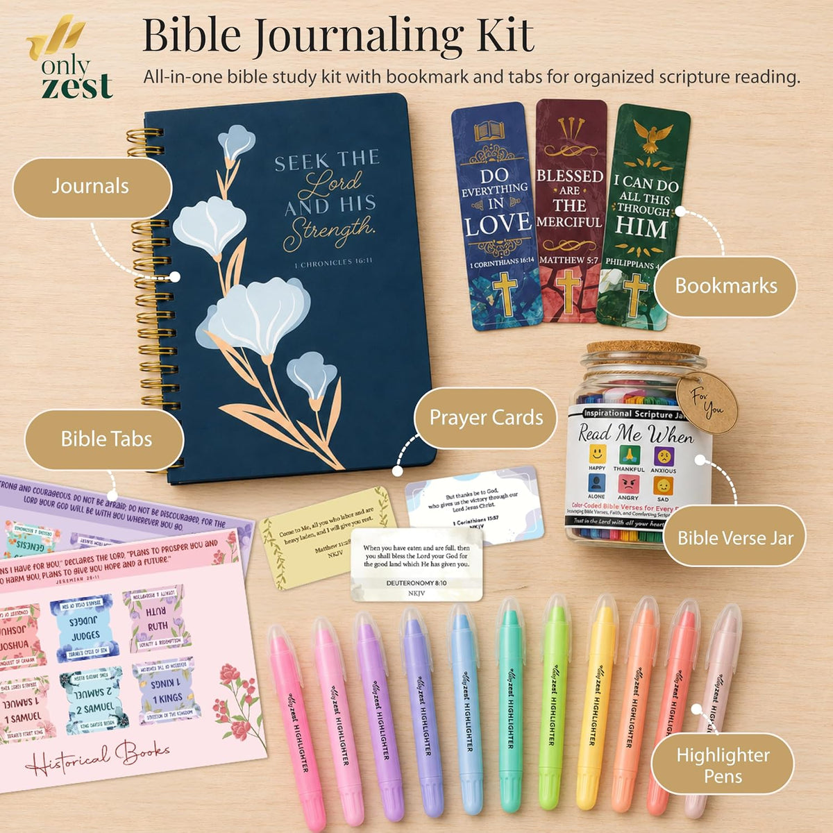 10 Pack Bible Safe Highlighters - Pastel Color, Wax Highlighters