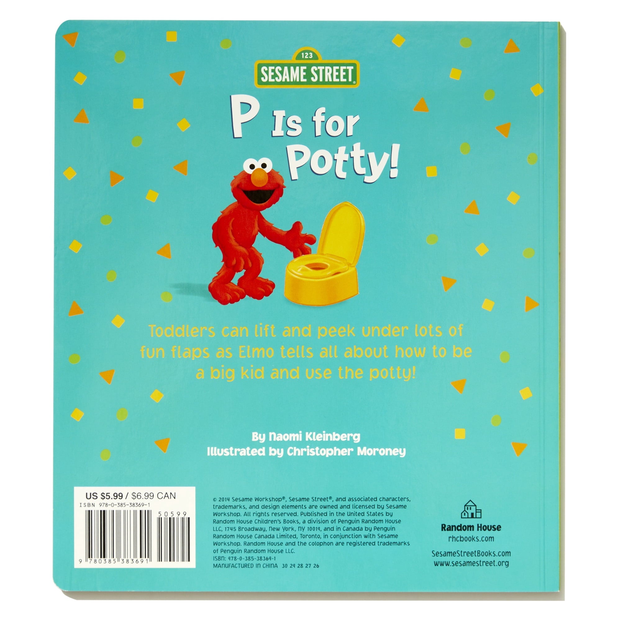 P Is for Potty! (Sesame Street) (Board Book)