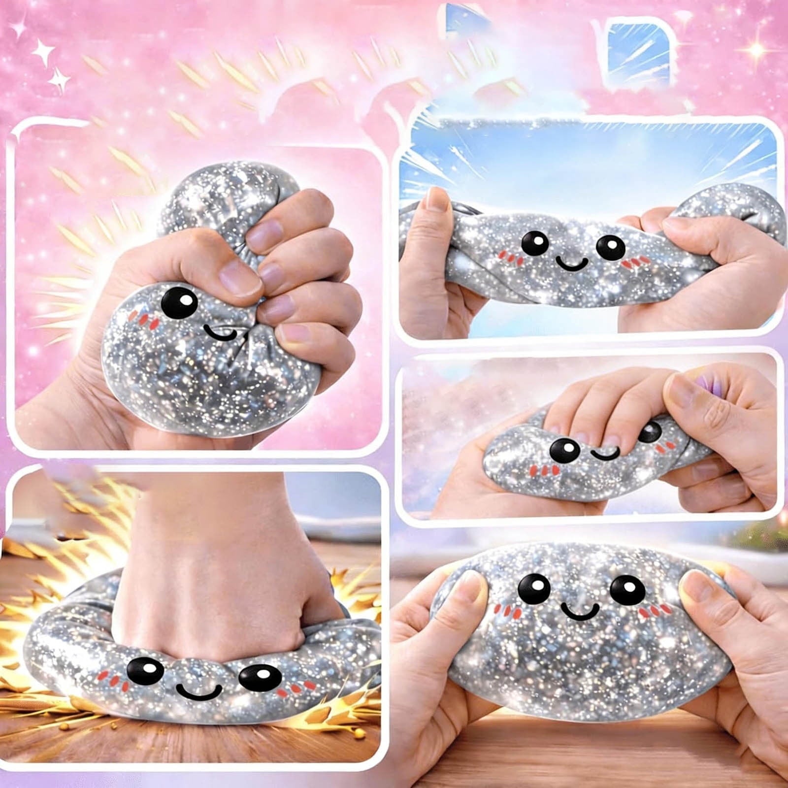 Glitter Dumpling Squishy
