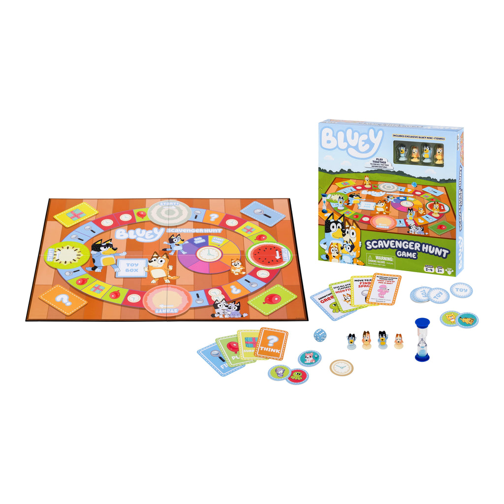 Bluey Scavenger Hunt Game, A Fun Board Game Full of Fun Activities, Ag