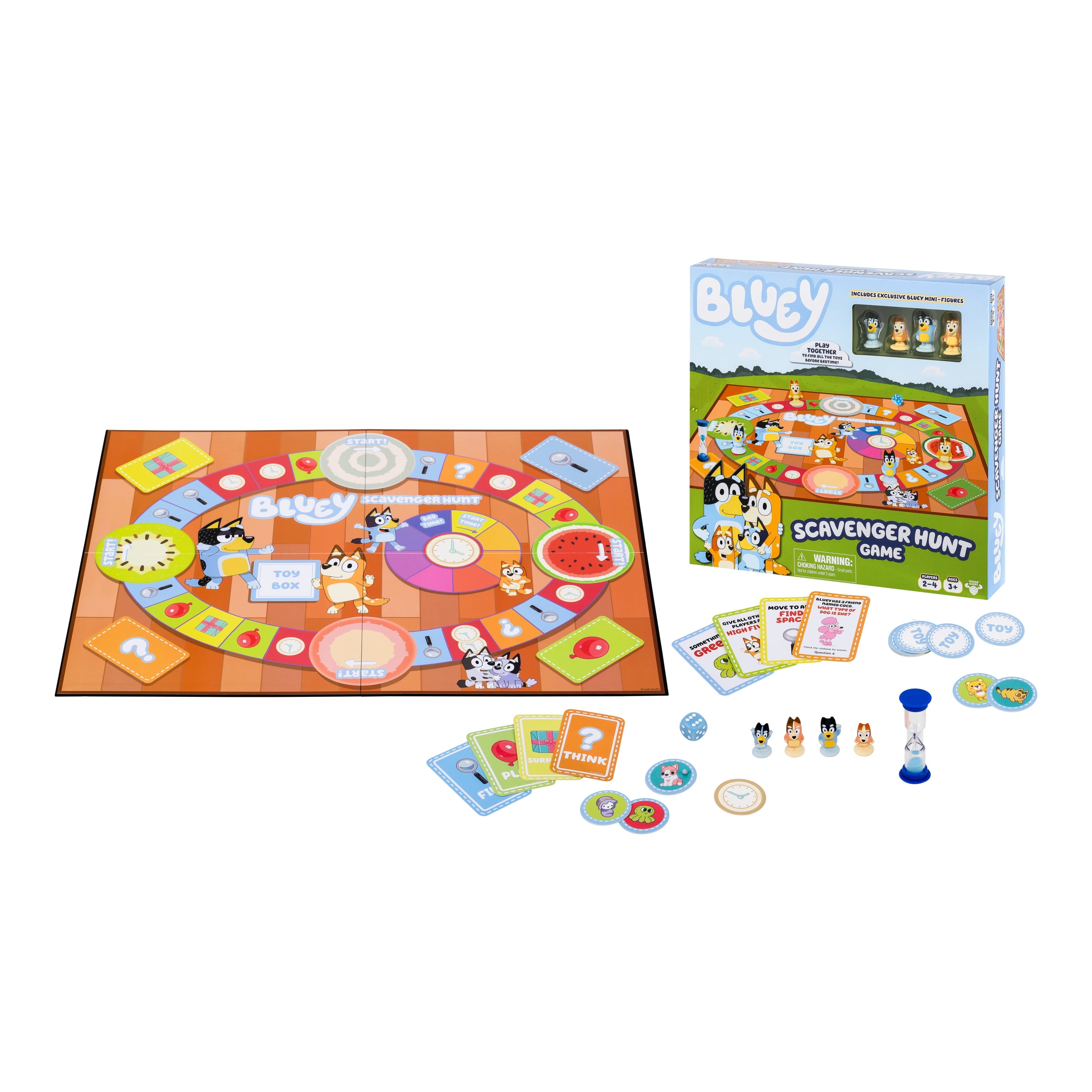 Bluey Scavenger Hunt Game, A Fun Board Game Full of Fun Activities, Ag