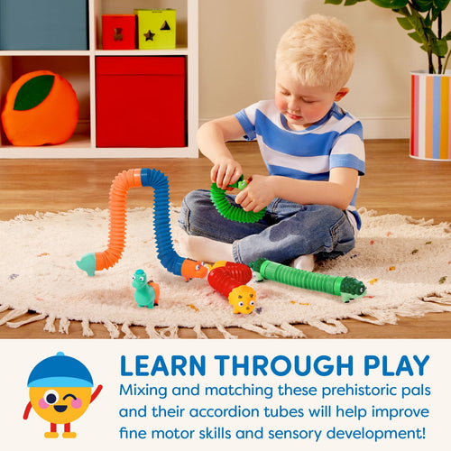 Battat Li'l Dino Buddies Sensory Dinosaur Tubes