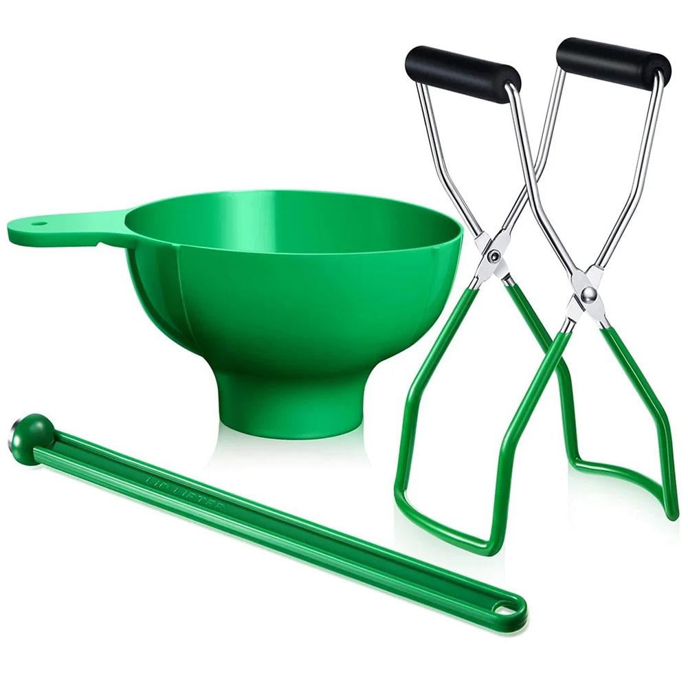 Canning Kit with Wide Mouth Funnel, Magnetic Lid Lifter, and Anti-Scal