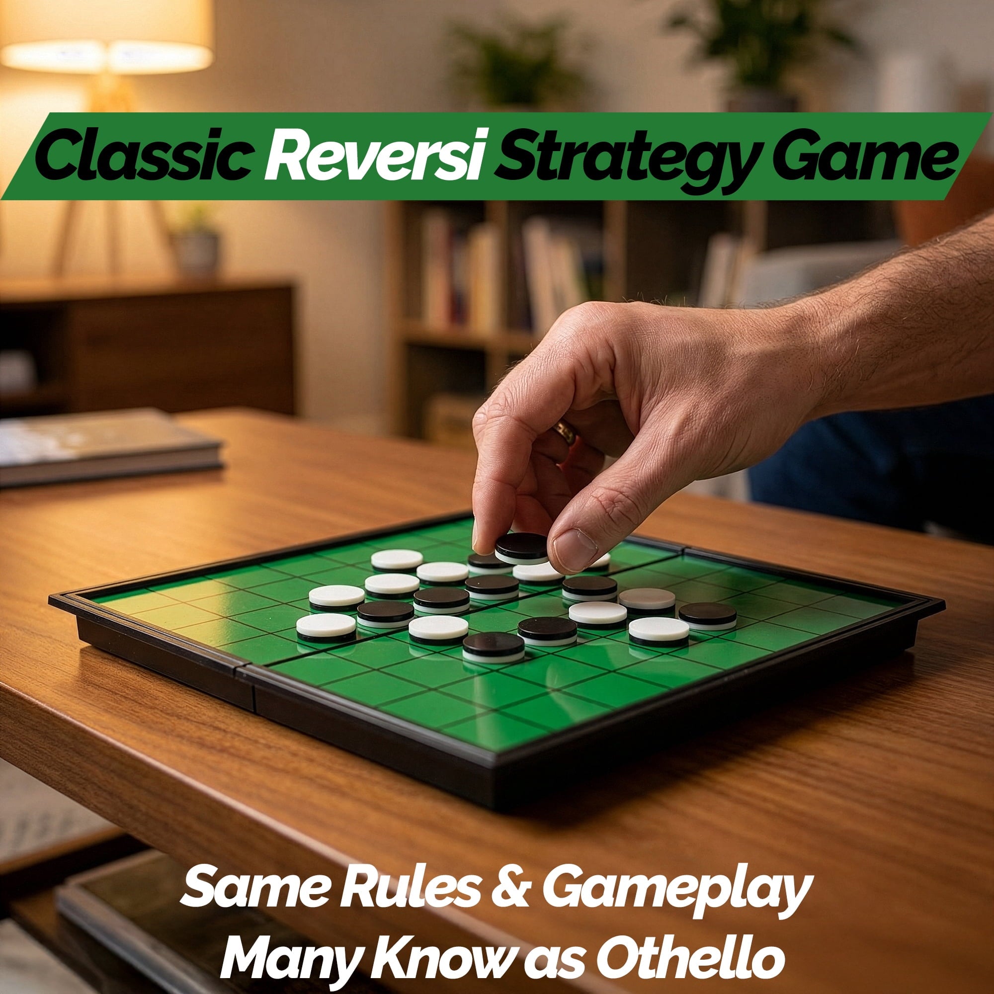 Sterling Games Othello Reversi Strategy Game 9.75 inch Folding Magneti