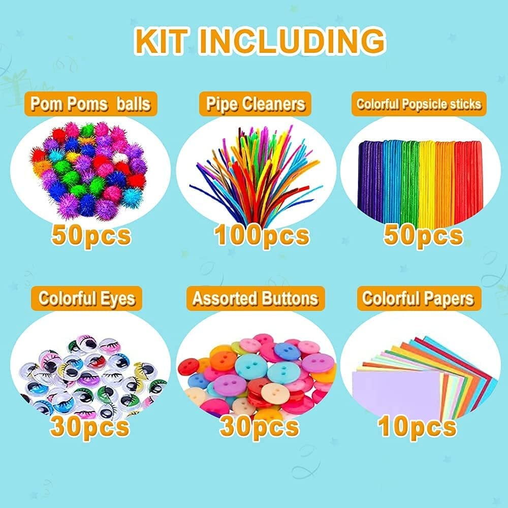 YANSION 1000Pcs DIY Arts and Crafts Supplies Craft Art Supply Kit, DIY