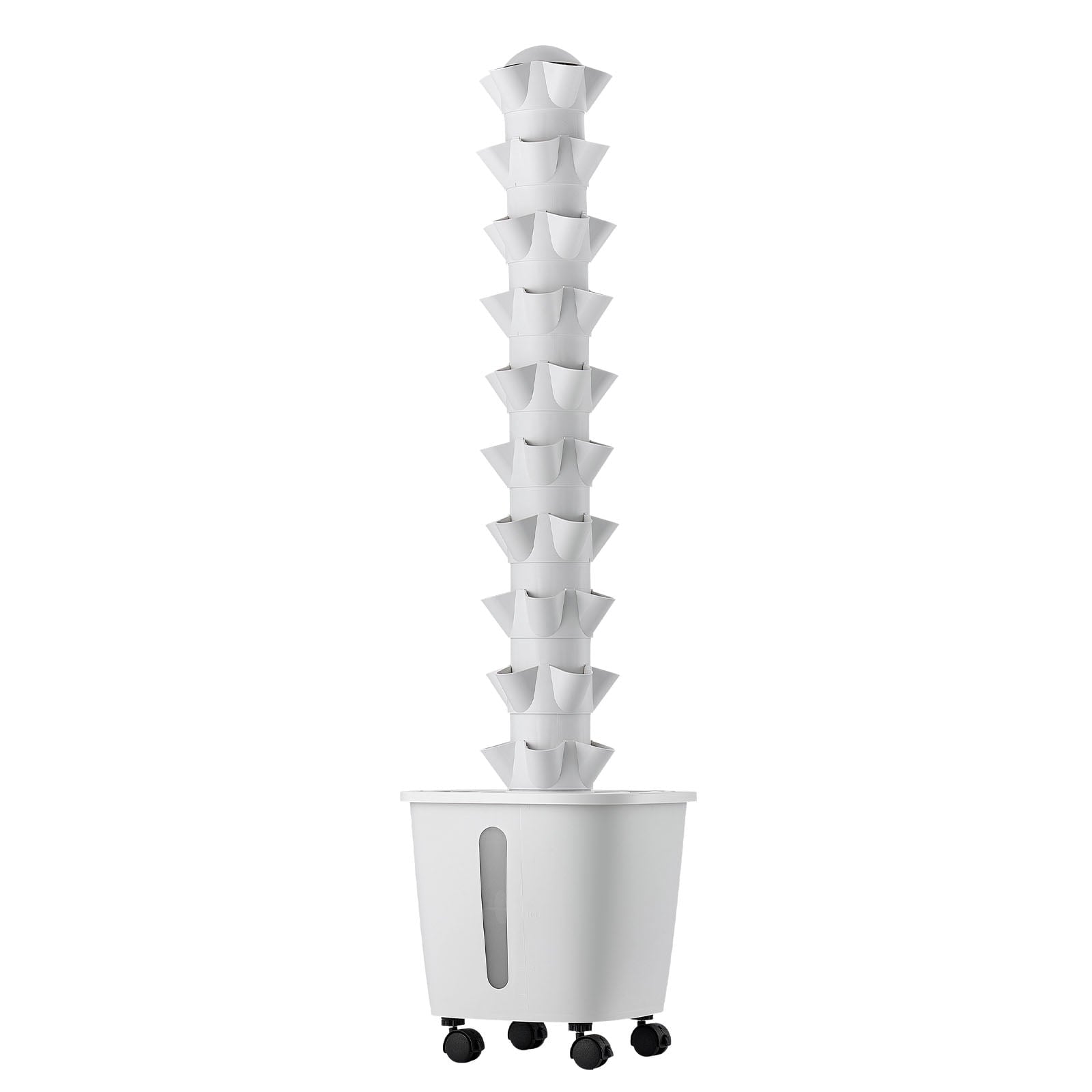 KFFKFF Hydroponic Tower System, 50 Pods 10-Tier Vertical Growing Kit w