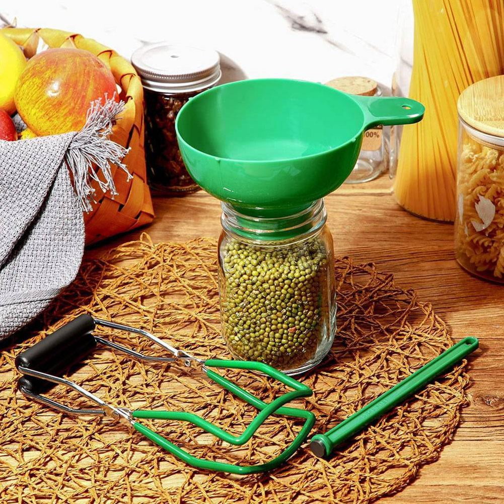 Canning Kit with Wide Mouth Funnel, Magnetic Lid Lifter, and Anti-Scal
