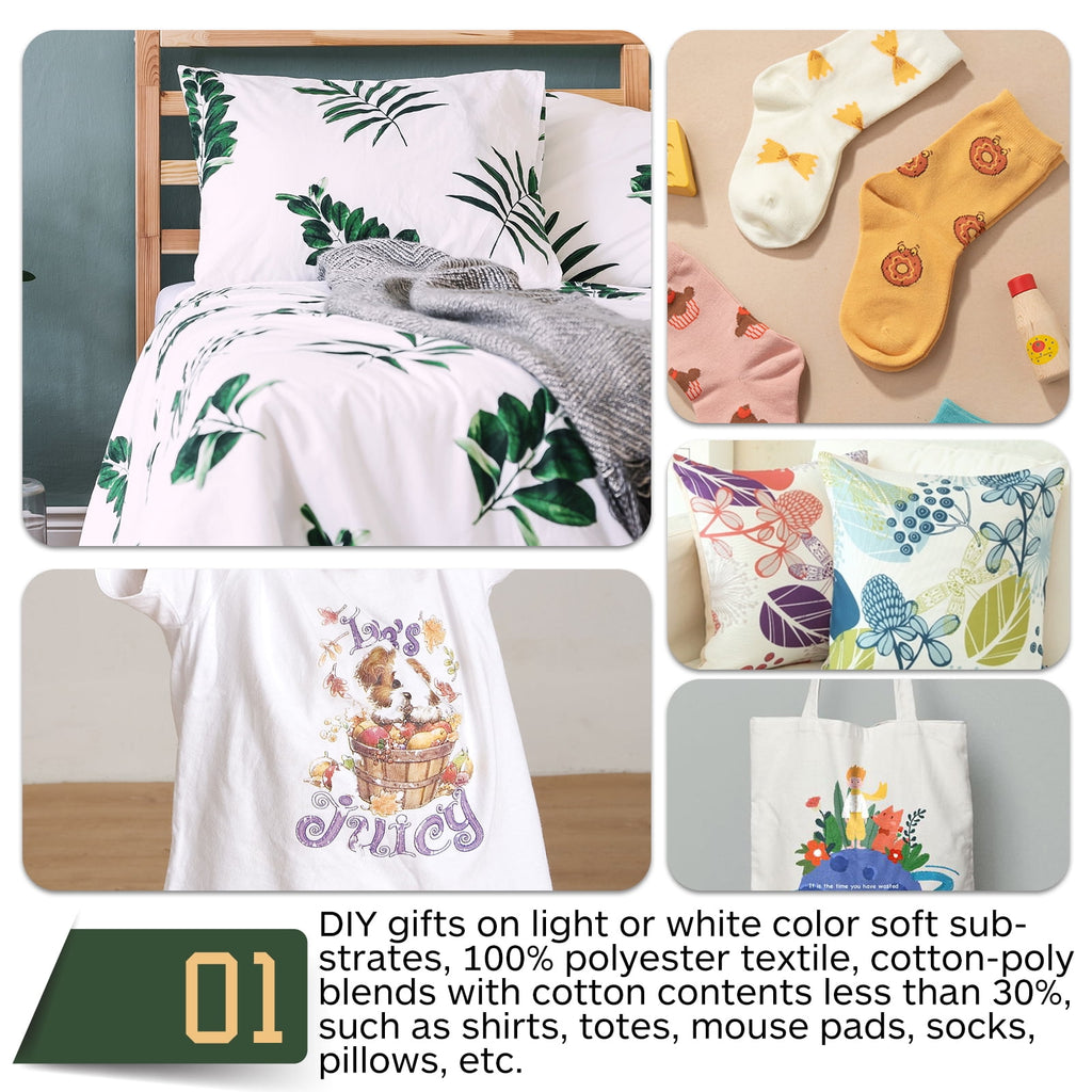 A-SUB Sublimation Paper 8.5x11 Inch 110 Sheets for Any Inkjet Printer