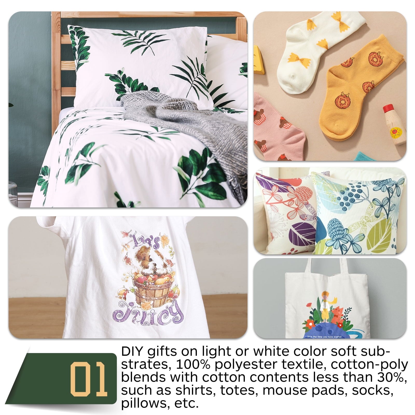 A-SUB Sublimation Paper 8.5x11 Inch 110 Sheets for Any Inkjet Printer