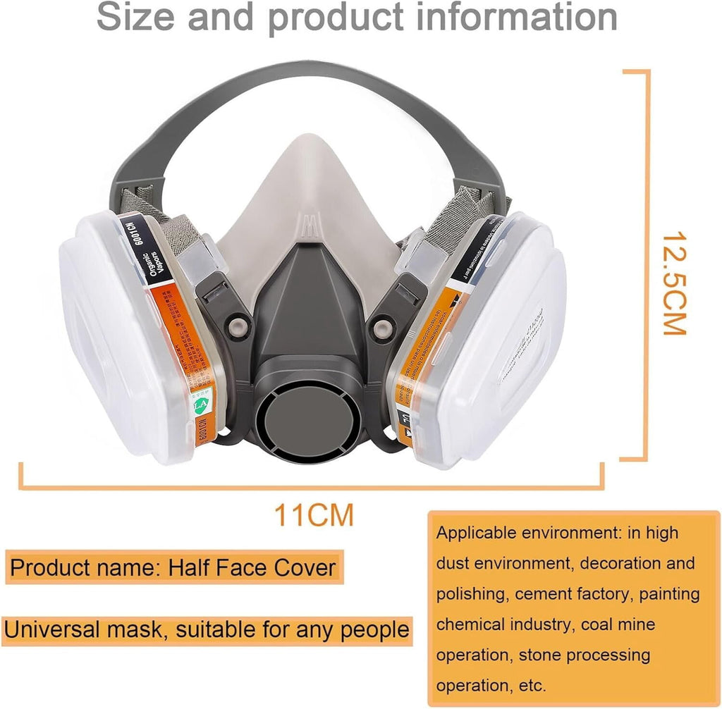 6200 Respirator Mask with Filters for Painting, Dust, Welding, Resin,