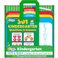 Active Minds - Kindergarten Tote & Trace 3 Subject Write-and-Erase Wipe Clean Set and 192 Page Question and Answer Workbook - Language Arts, Math, Science, and More!
