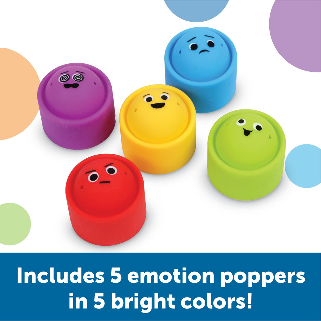 Learning Resources Rainbow Emotion Fidget Poppers, Social-Emotional Le