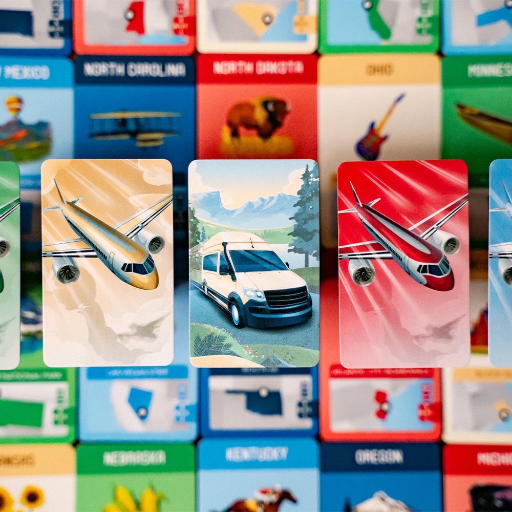 10 Days in The USA, Family Road Trip Board Game for All Ages, Designed