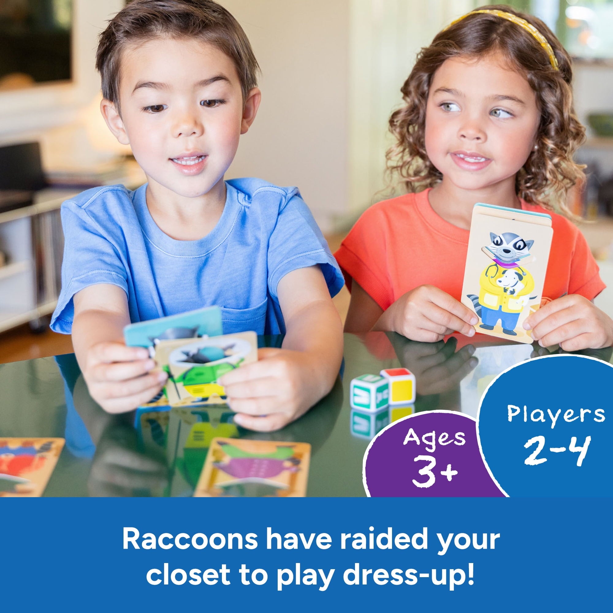 Educational Insights Raccoon Rumpus, Preschool Board Game, Matching Ac