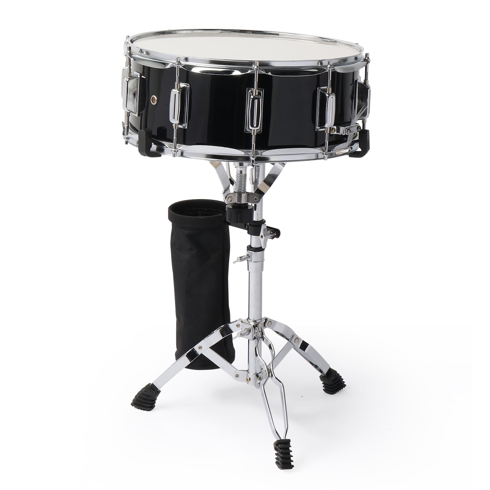 Snare Drum Set with Drumstick Holder, Snare Drum Bag, Strap, Mute Pad