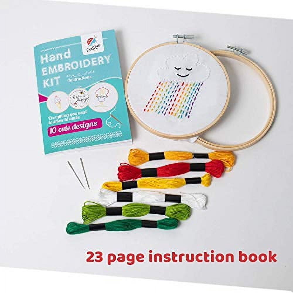 CraftLab Kids Embroidery Kit for Beginners, Kids Craft Starter Kit Gif