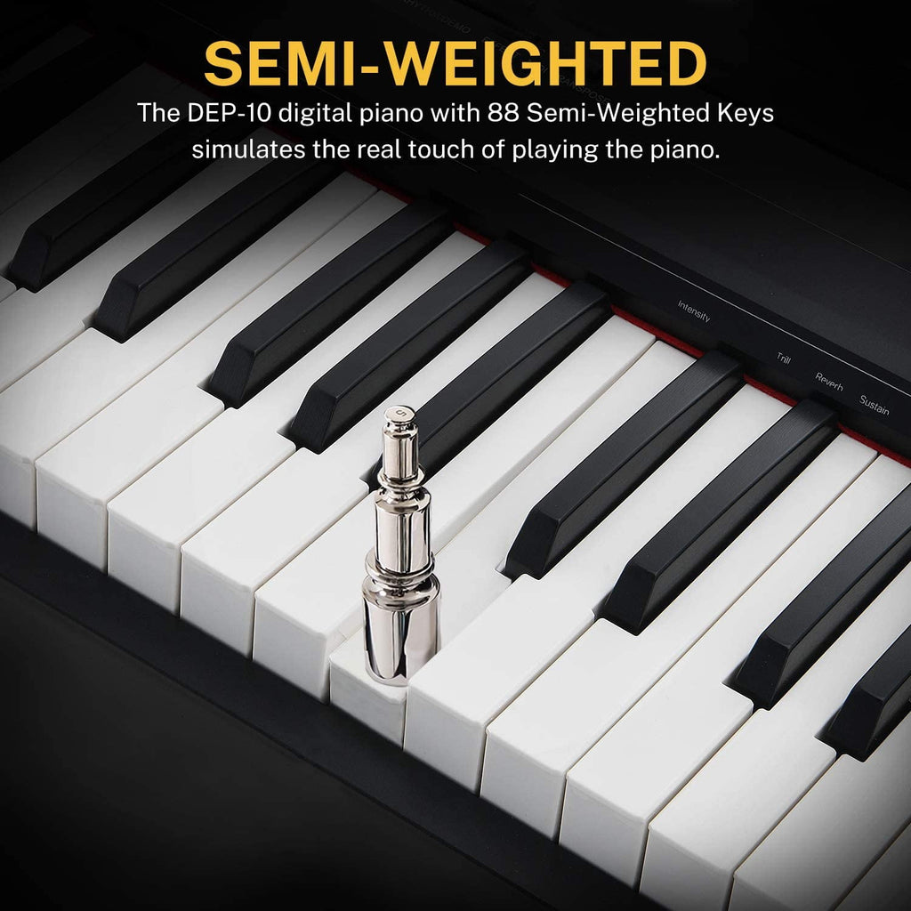 Donner DEP-10 Digital Piano 88 Key Weighted, Full-Size Electric Piano