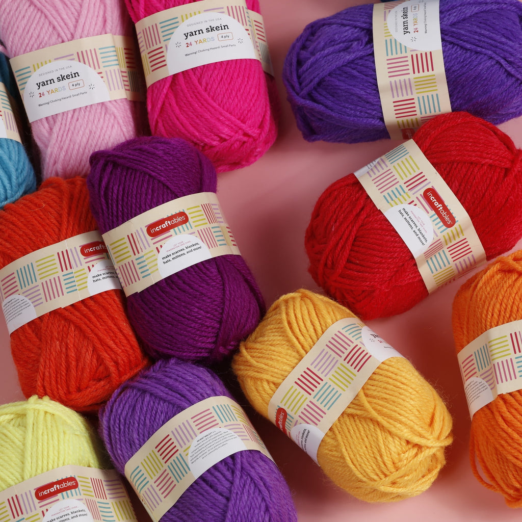 Incraftables 24 Color Yarn Set – Acrylic Yarn Set for Crocheting, Kn