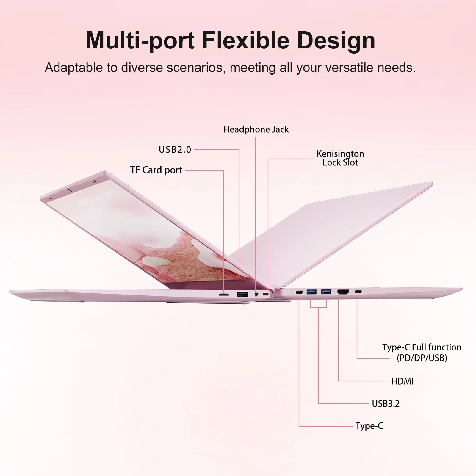 HYYUO 15.6" Laptop Computer, 8GB RAM 256GB SSD, Intel 6500Y with 2 Cor