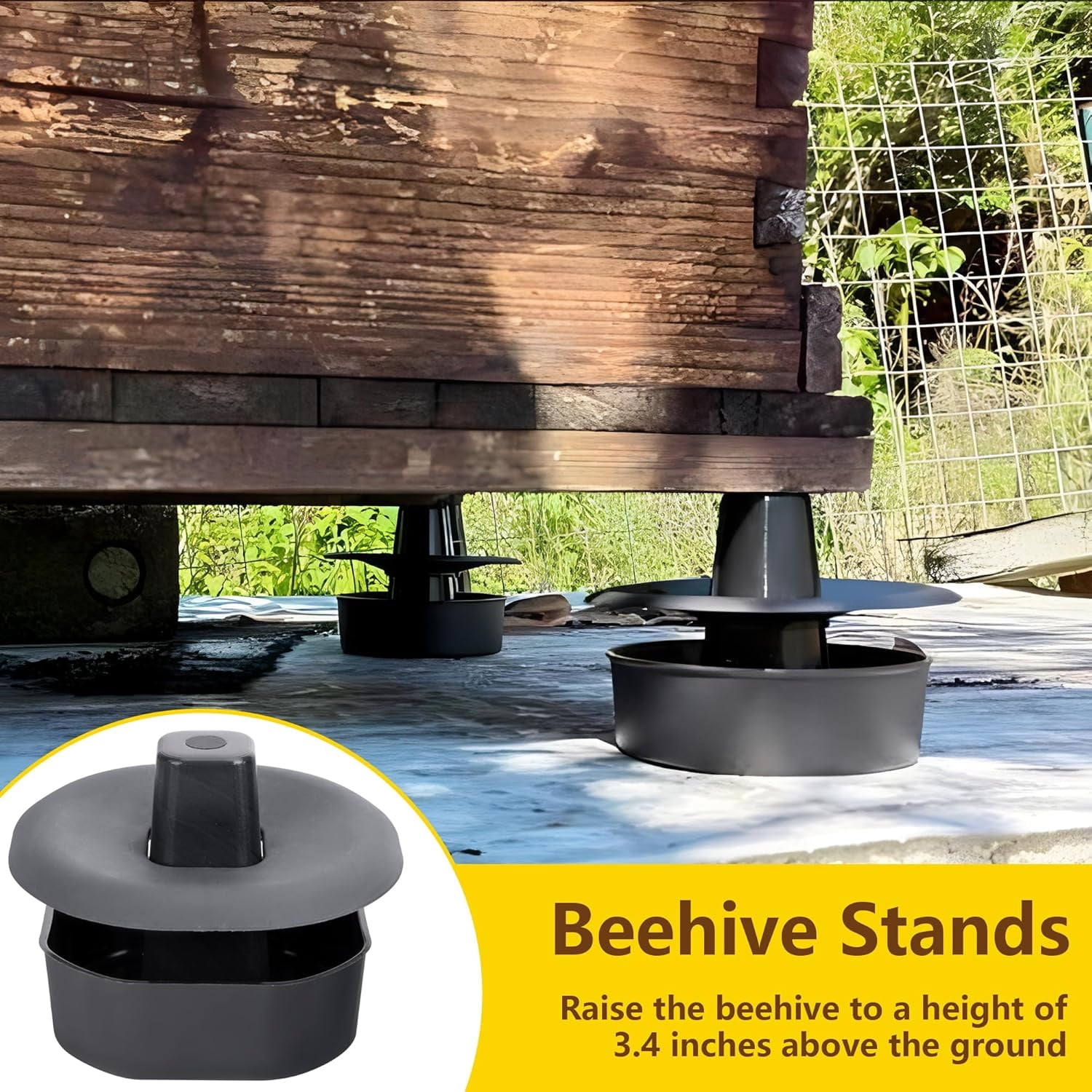 12 Pcs Plastic Beehive Stands Base Beekeeping Hive Support Tools Outdo