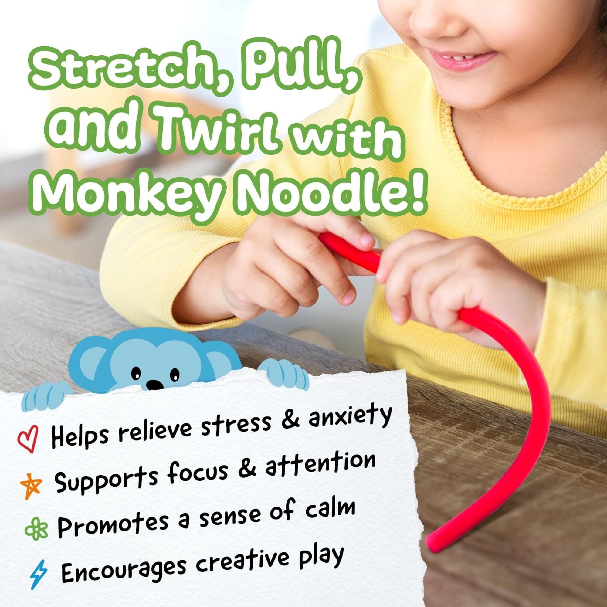 5 Pack of Stretchy String Fidget