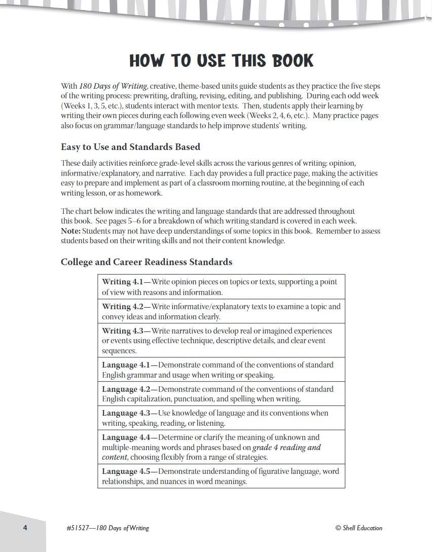 180 Days™: Practice Workbooks for Fourth Grade: Reading 2nd Edition,