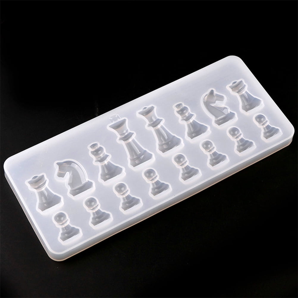 Clispeed Chess Resin Mold Silicone Transparent 1Pack