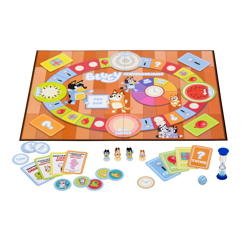 Bluey Scavenger Hunt Game, A Fun Board Game Full of Fun Activities, Ag