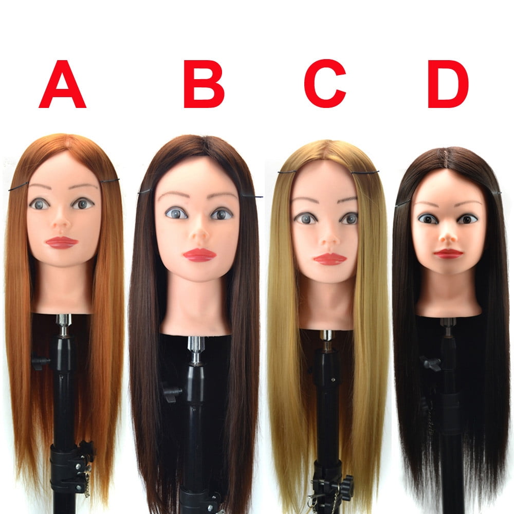 Hair Styling Mannequin Training Head, Professional Practice Wig for Ha