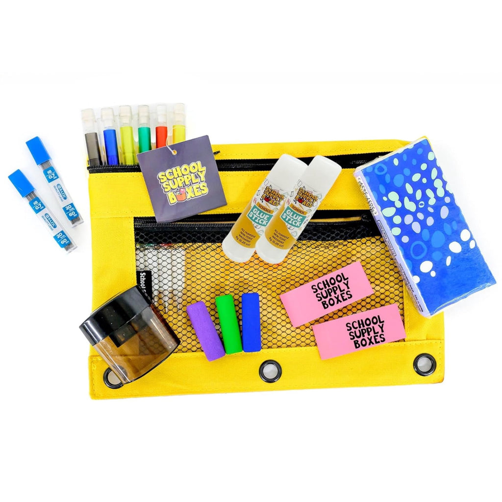 School Supply Boxes | Elementary School Bundle (78 Piece) | House Bran