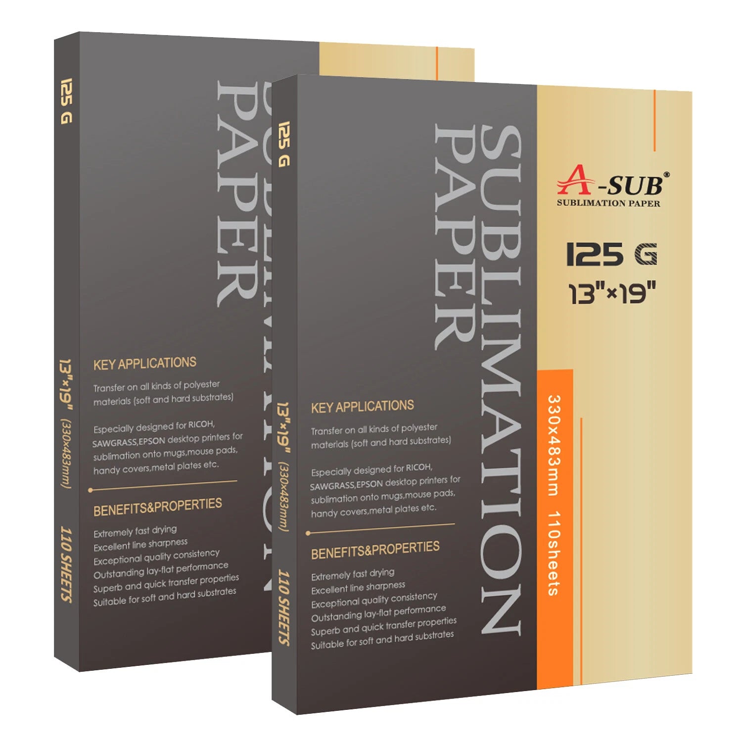 A-SUB Sublimation Paper 8.5x11 Inch 110 Sheets for Any Inkjet Printer