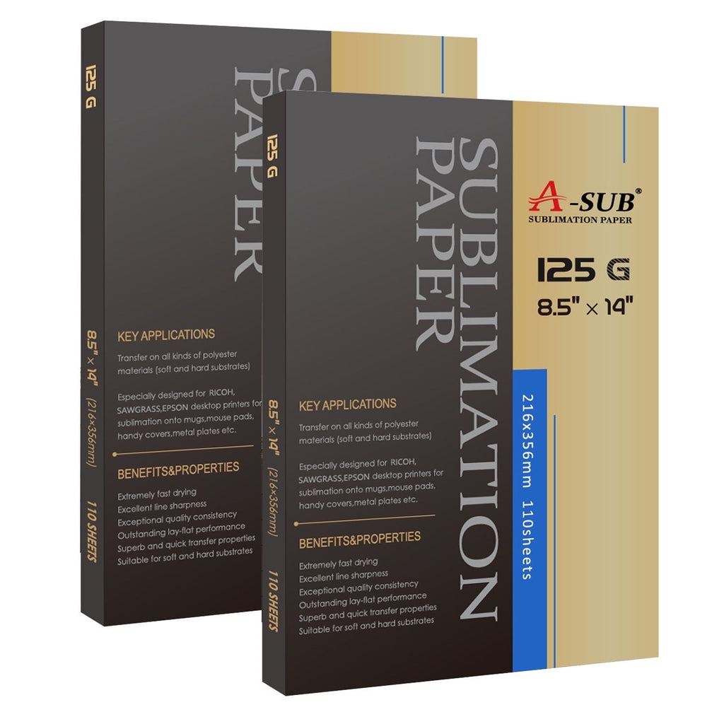 A-SUB Sublimation Paper 8.5x11 Inch 110 Sheets for Any Inkjet Printer